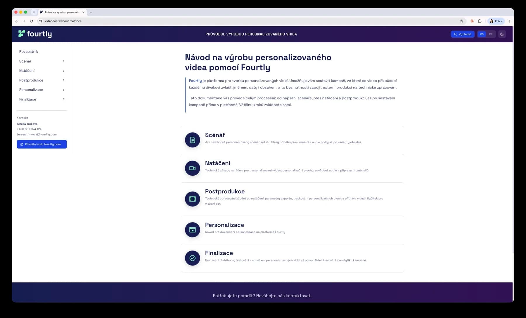Fourtly: Průvodce výrobou personalizovaného videa